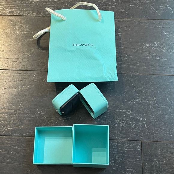 Tiffany & Co Empty Blue Engagement Ring Box+Outer Box+Shopping Bag - Picture 9 of 11